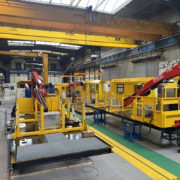 Assemblage des modules de maintenance du Grand Paris Express dans les ateliers Novium