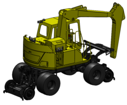 Engin rail-route avec kit retrofit pour mise en conformité MT01332
