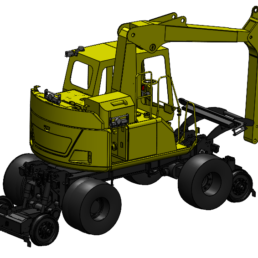 Engin rail-route avec kit retrofit pour mise en conformité MT01332
